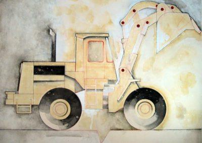Illustration of a front loader by Drake Gomez